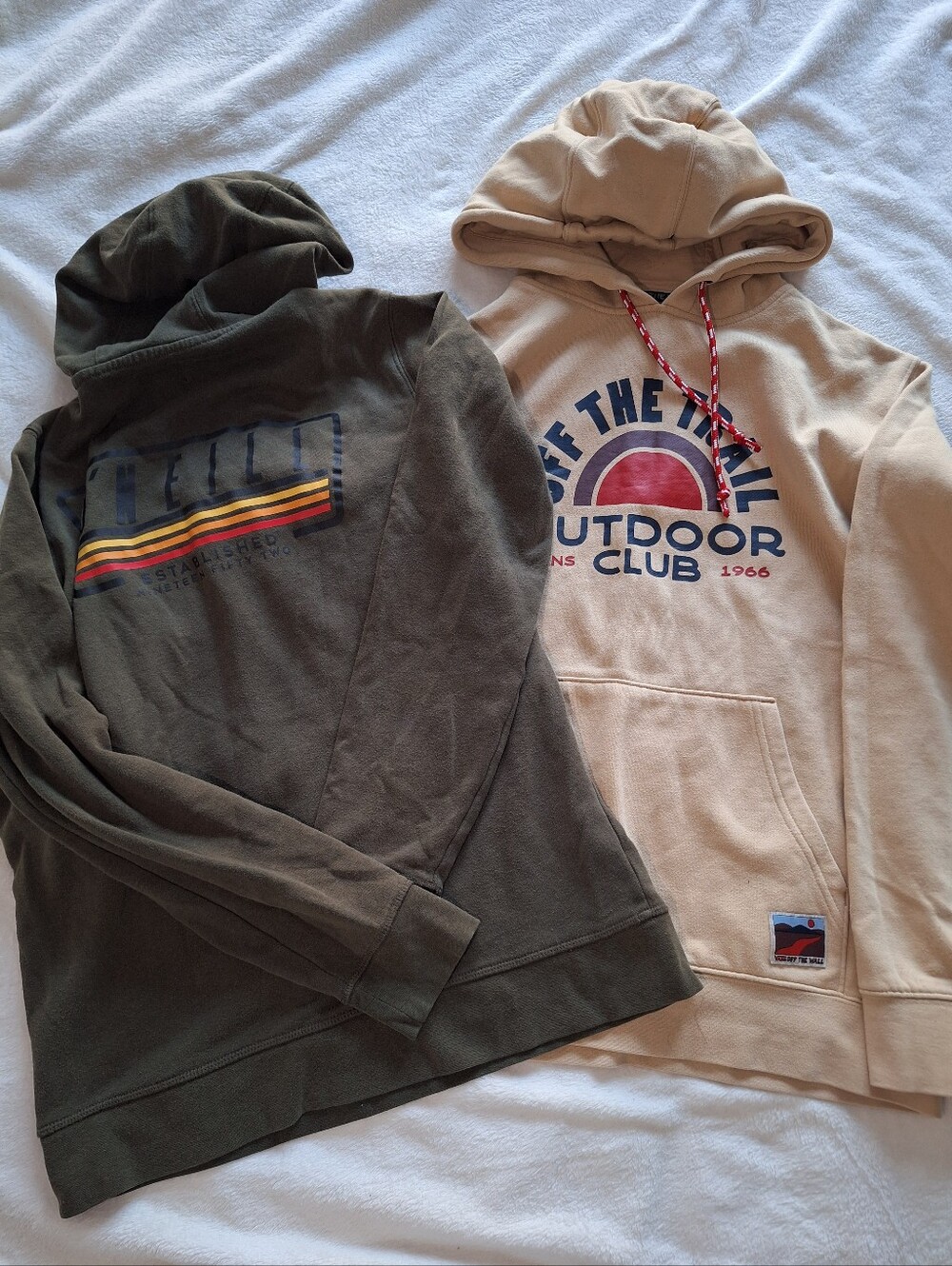 Premium Surf Skate Hoodie Bundle (2) Vans Chest Print O'Neill Back Graphic S